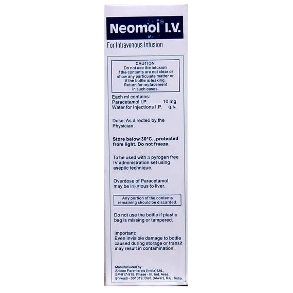 neomol infusion 100 ml